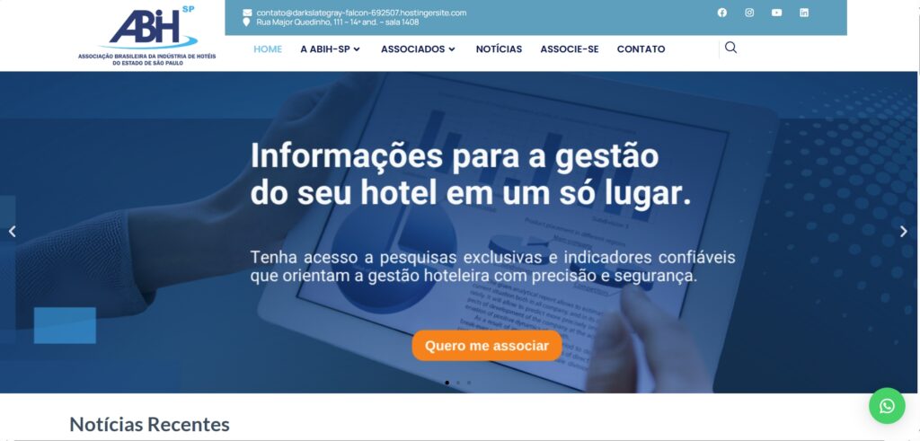 ABIH-SP lança novo site com foco no associativismo e mais valor ao associado